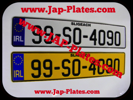IRL Pressed Plates 1 White & 1 Yellow